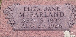 Eliza Jane <I>Blake</I> McFarland 