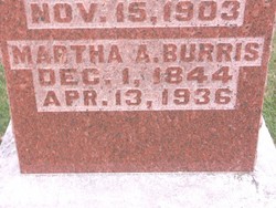 Martha Ann <I>Smith</I> Burris 