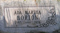 Ada Martha <I>Moody</I> Horton 