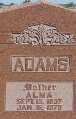 Alma <I>Barnett</I> Adams 