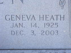 Geneva <I>Heath</I> Allen 
