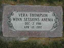Vera <I>Thompson</I> Anema 