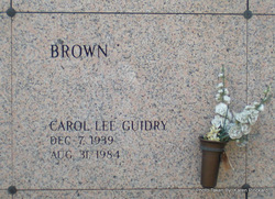 Carol Lee <I>Guidry</I> Brown 