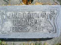 Jane <I>Chipman</I> Robinson 