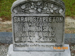 Sarah <I>Stapleton</I> Ansley 