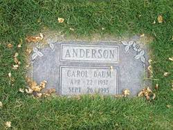 Carol <I>Baum</I> Anderson 