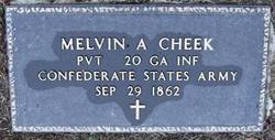 Pvt Melvin A. Cheek 