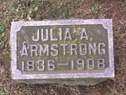 Julia A <I>Hunt</I> Armstrong 