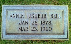 Annie Laura <I>LeSueur</I> Bell 