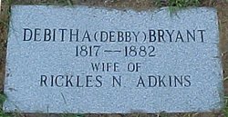 Debitha “Debby” <I>Bryant</I> Adkins 