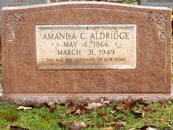 Amanda C. “Mandy” <I>Tillman</I> Aldridge 