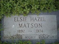 Elsie Hazel <I>Wohlfahrt</I> Matson 