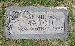 Annie A. <I>Hobson</I> Aaron 