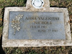 Anna Valentine <I>Reeves</I> Nichols 