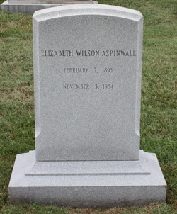 Elizabeth Somerville <I>Wilson</I> Aspinwall 