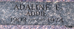Adaline Elizabeth “Addie” <I>Baker</I> Barber 