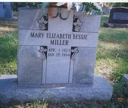 Mary Elizabeth “Bessie” Miller 