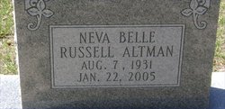 Neva Belle <I>Russell</I> Altman 