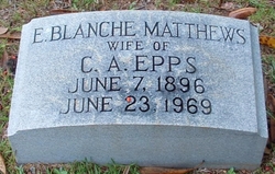 E. Blanche <I>Matthews</I> Epps 