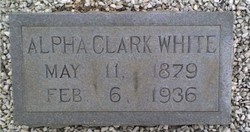 Alpha <I>Clark</I> White 