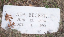 Ada <I>Becker</I> Becker 
