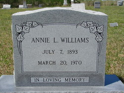 Annie Laura <I>Smithson</I> Williams 