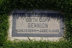 Edith May <I>Goff</I> Bennion 