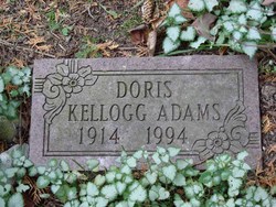 Doris <I>Kellogg</I> Adams 