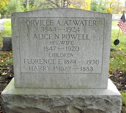 Alice N <I>Powell</I> Atwater 