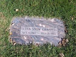 Letha <I>Snow</I> Chappel 