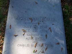 Augusta Maude Geer 