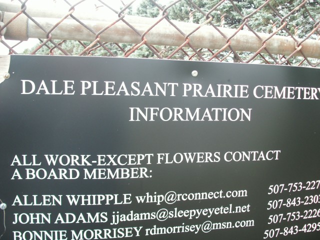 Dale Pleasant Prairie Cemetery