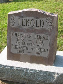 Elizabeth <I>Albrecht</I> Lebold 