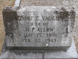 Minnie C. <I>Vaughn</I> Allen 