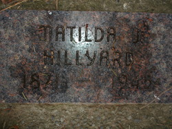Matilda Jane “Tillie” <I>Luelling</I> Hillyard 