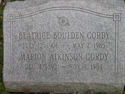 Marion Atkinson Gordy 