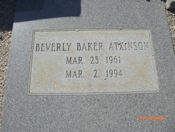 Beverly <I>Baker</I> Atkinson 