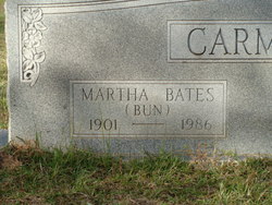 Martha Ermille “Bun” <I>Bates</I> Carmody 