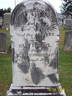 Mary Louise “Mollie” <I>Davis</I> Cunningham 