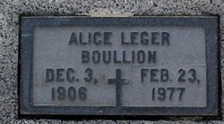 Alice <I>Leger</I> Boullion 
