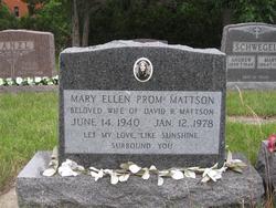 Mary Ellen <I>Prom</I> Mattson 