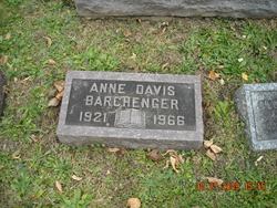 Anne <I>Davis</I> Barchenger 