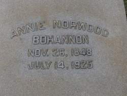 Annie <I>Norwood</I> Bohannon 