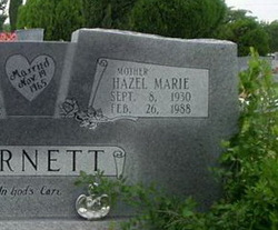 Hazel Marie <I>Robertson</I> Barnett 