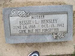 Bessie Lenora <I>Wyatt</I> Hensley 