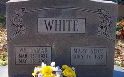 Mary Alice <I>Gray</I> White 