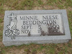 Minnie <I>Neese</I> Beddington 