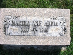 Martha Ann <I>Thomas</I> Auble 