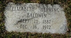 Elizabeth <I>Herring</I> Baldwin 