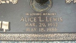 Alice L Lewis 